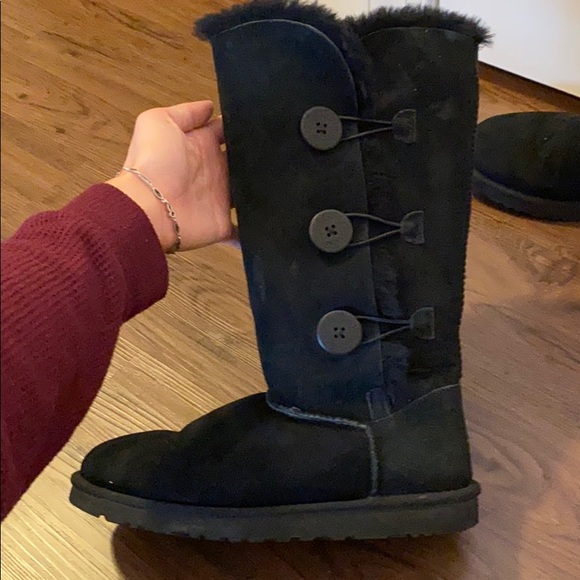 UGG bailey button Triplet boots - Picture 3 of 7
